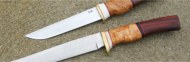 contrasting wood knife handles